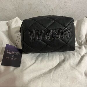 Primark Black Quilted Cosmetic Bag